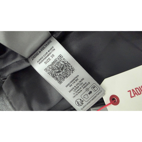 Women's Zadig & Voltaire Black Leather Asymmetrical Skirt Size 6 - Picture 7 of 9